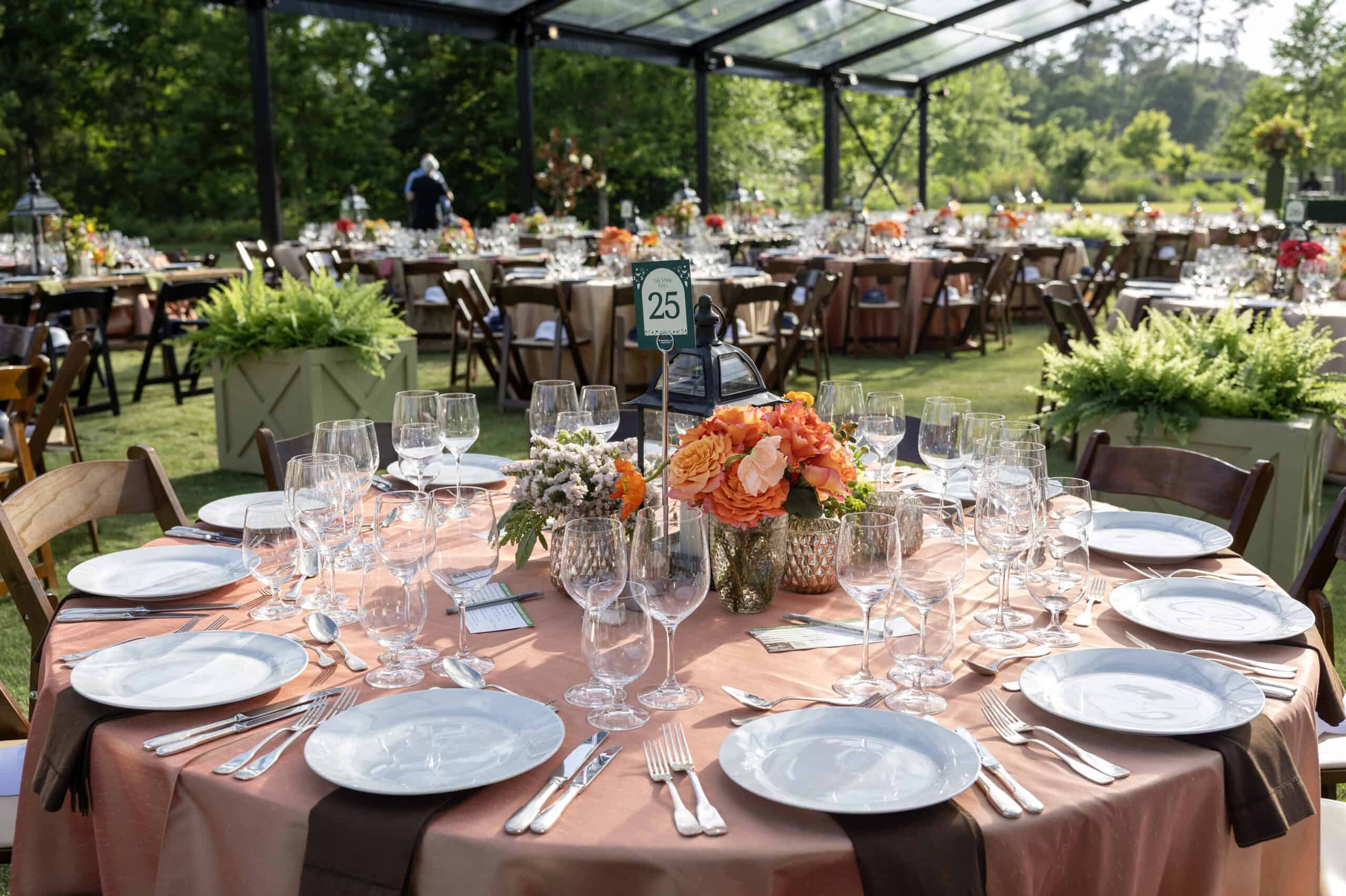 Table setting at The Park Ball – Gala in the Glades